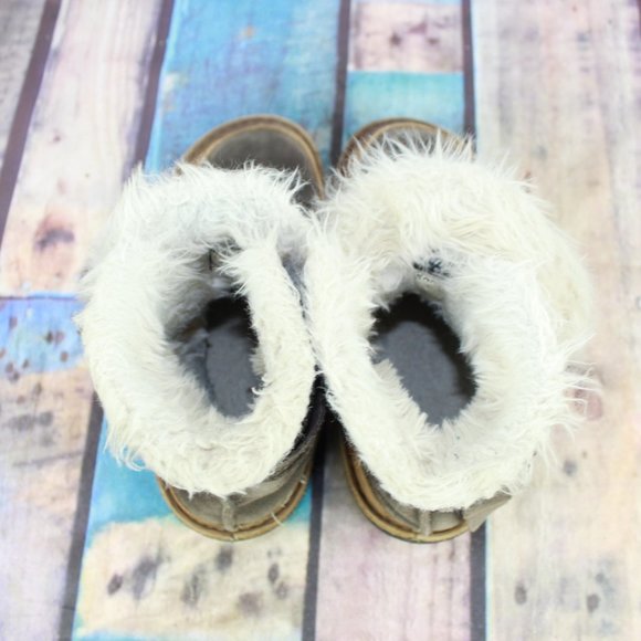 Sorel Tootega Brown Suede Fur Lined Ankle Strap Winter Boots Size 6 M - Picture 6 of 9